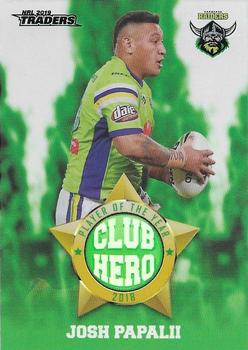 2019 TLA Traders - Club Heroes #CH3 Josh Papalii Front